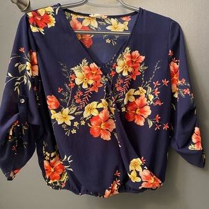 So cute for spring and summer! Floral Blouse